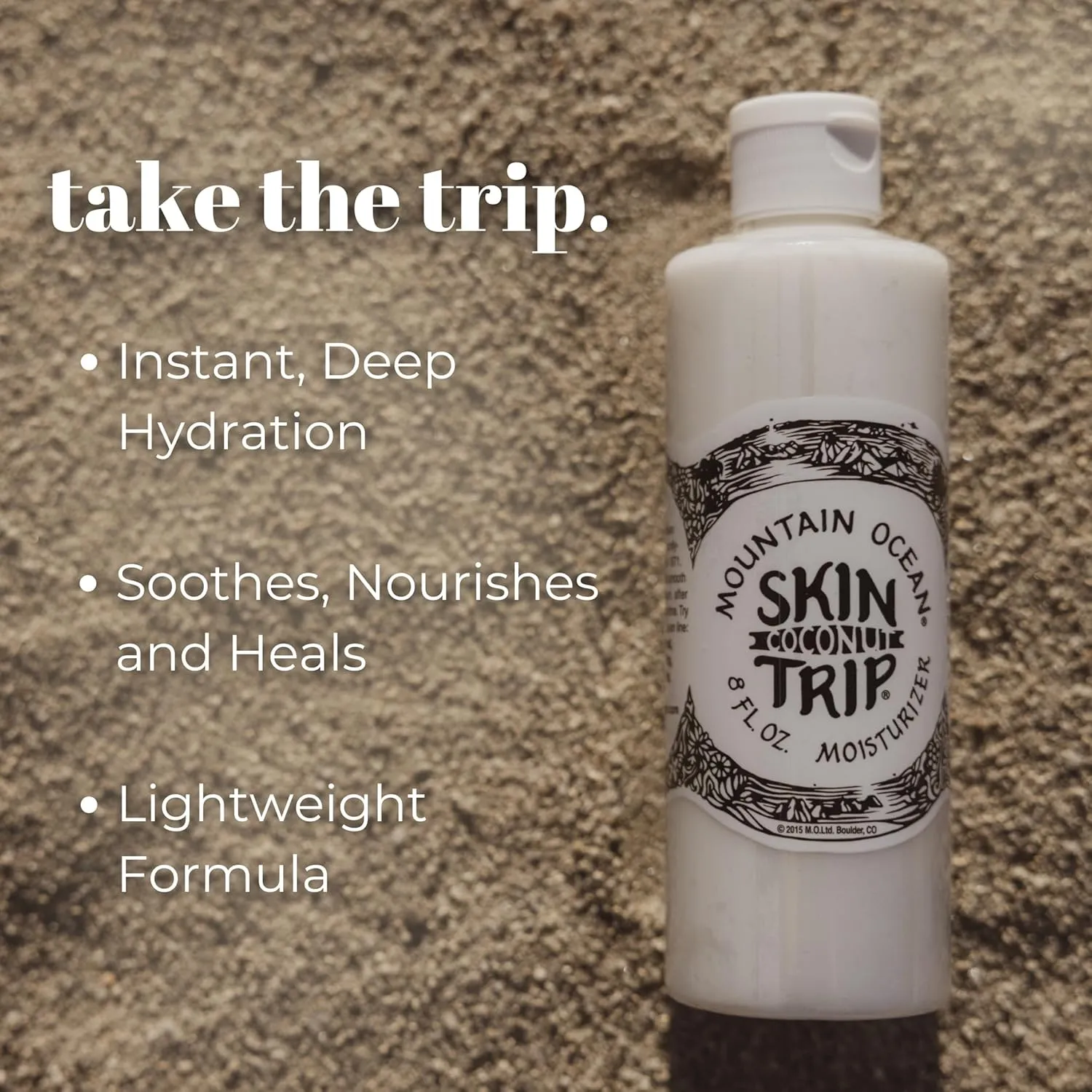 Mountain Ocean Skin Trip Coconut Lotion | 8oz - Pack of 3 | For All Skin Types | Coconut Oil, Aloe Vera, & Lanolin