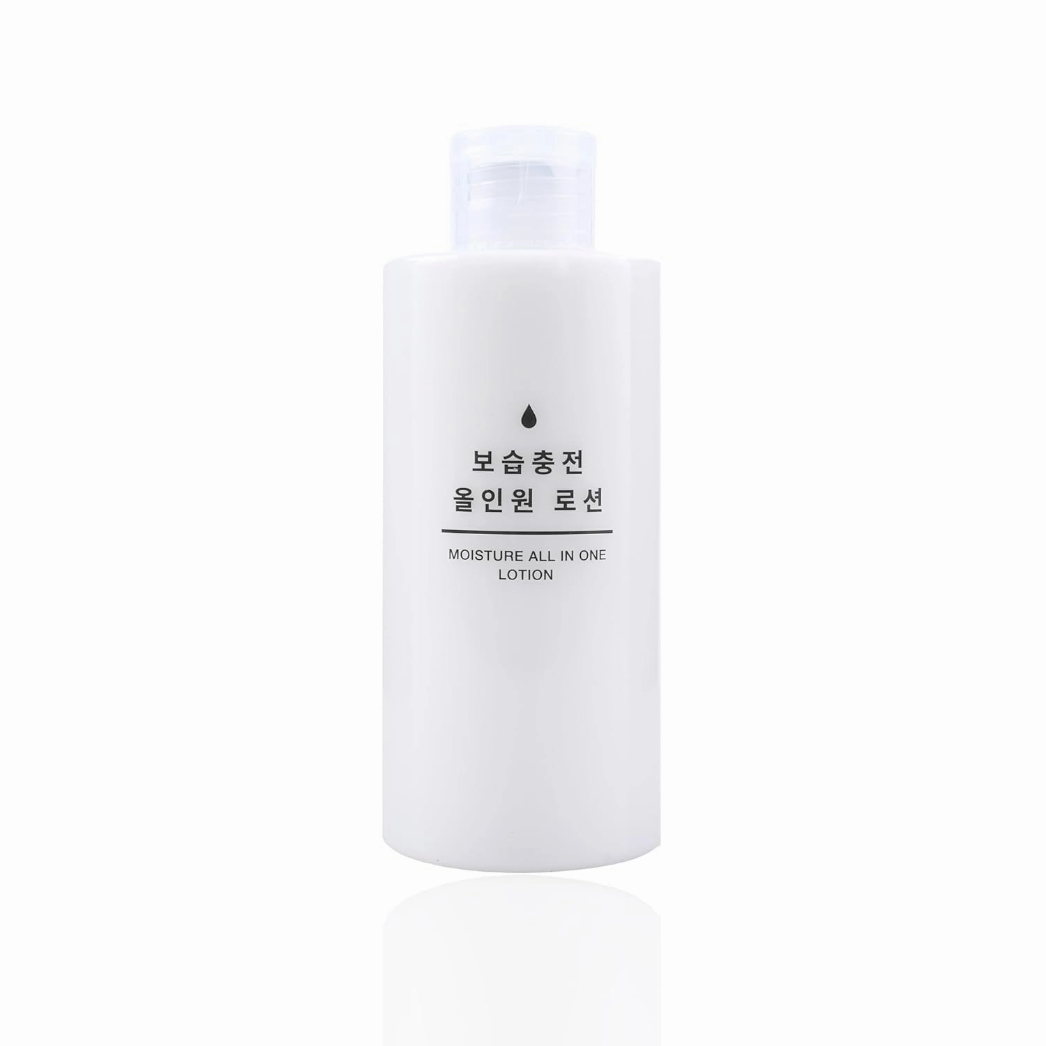 Mu-ji Korean Moisture All In One Lotion 200ml - Face Moisturizer for Women - Deep Sea Water Hydrating Lotion -Lavender & Chamomile Oils Facial Cream - Eco-Friendly Packaging
