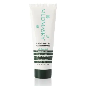 MUDMASKY Leave-Me-On Winter Mask – Face Moisturizer for Dry Skin, Hydrates, Nourishes & Protects – Lavender Scent – 1.35 FL. OZ – Winter Skincare & Intense Repair – Cold Weather Protection