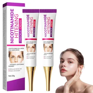 Multi-Action Cream, Lightens Dark Spots, Reduces Fine Lines and Wrinkles, Moisturizes and Firms Skin, Brightens skin tone, Night Cream with Niacinamide and Hyaluronic Acid, 0.7 Ounce (2)