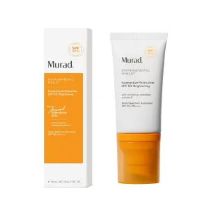 Murad Superactive Brightening Moisturizer SPF 50 Travel - Vitamin C Packed Hydrating Ulta Sheer Facial Sunscreen W/Lipid-boosting Technology for Preventative Aging Protection from UVA/UVB (1.7 Fl Oz)
