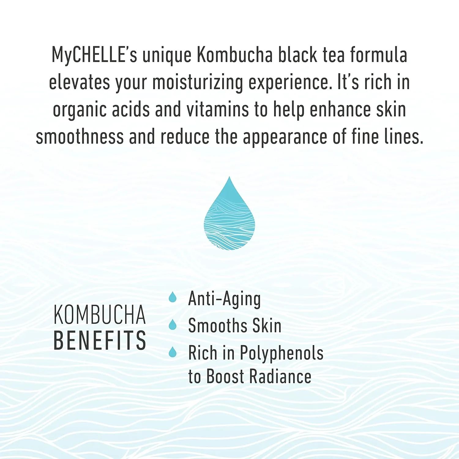 MyCHELLE Deep Repair Cream - Hydrating Face Moisturizer with Kombucha Tea and Vitamin B for Dry Skin