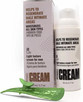 MYHIXEL - Men's Intimate Cream | Daily Hydration & Care for Male Intimate Area | With Aloe Vera, Hyaluronic Acid & Snail Secretion | Soothing & Moisturizing Cream | 50ml