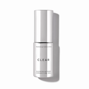 Naked & Thriving Clear Blemish & Pore Correcting Gel - Naturally-Derived With 3 Gentle Acids to Help Unblock & Cleanse: Salicylic, Shikimic, Mandelic