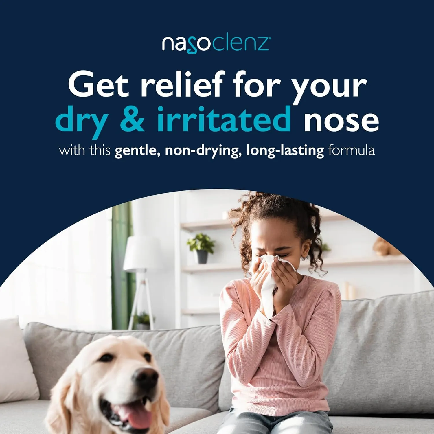 Nasal Cleansing Kit – Gentle, Washable Wand & Antiseptic Gel, Nose Cleaner Reduces Germs & Nasal Moisturizer for Fast Dry Nose & Allergy Relief (Unscented 4 Count, up to 50 uses)