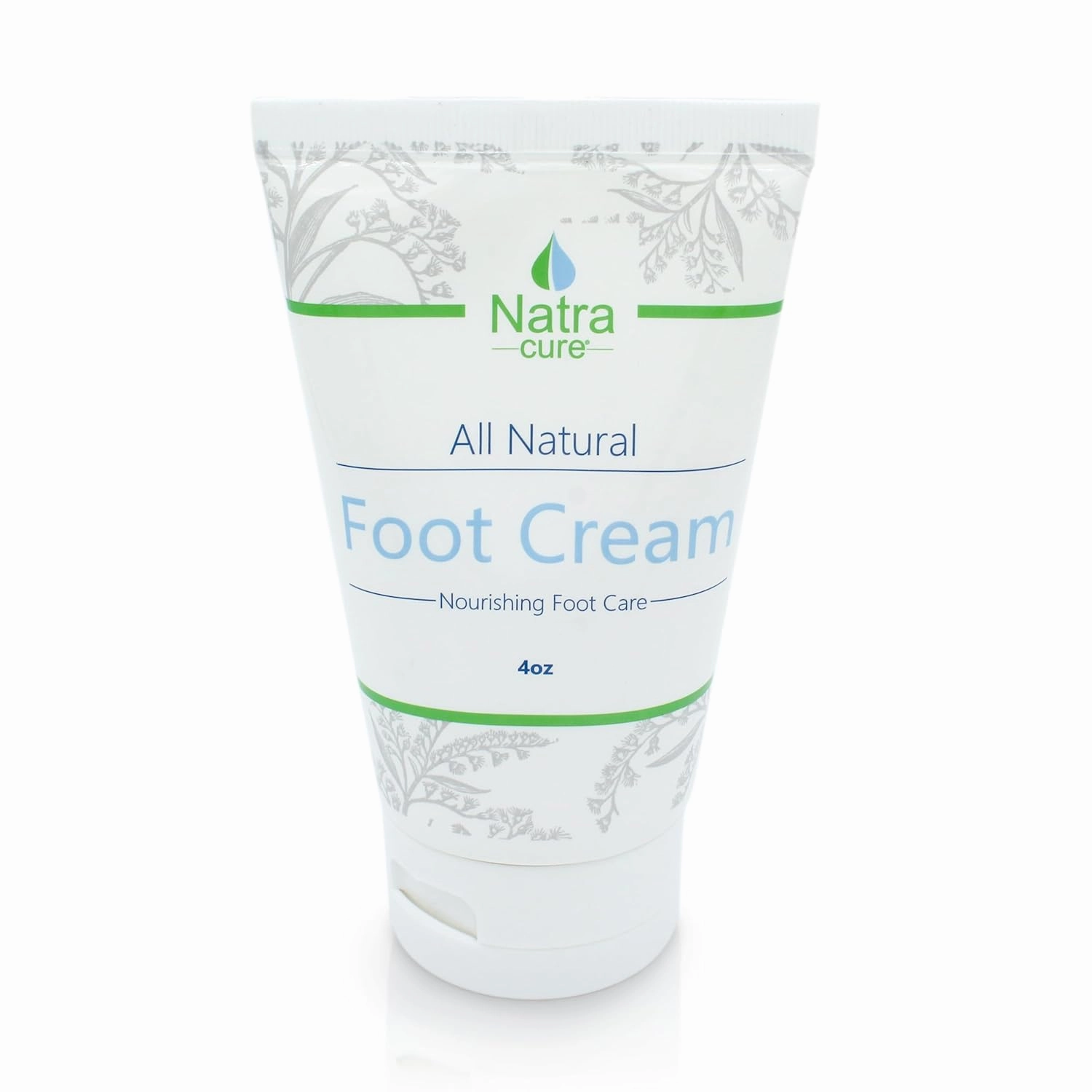 NatraCure Foot Repair Cream for Dry Cracked Heels & All Natural Foot Lotion for Dry Cracked Tired Feet Relief – Foot Moisturizer Pedicure Lotion & Foot Crack Cream for Foot Softening Treatment – 4 oz