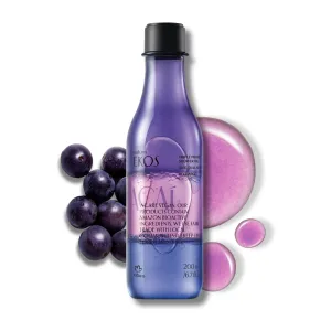 natura - Ekos Açaí Triple Phase Shower Oil - Revitalizing In-Shower or Bath Body Oil - Anti-Dullness - Scented - Bath Oil - Skin Moisturizer - Vegan Skin Care - Brazilian Beauty - 6.7 fl oz (200ml)