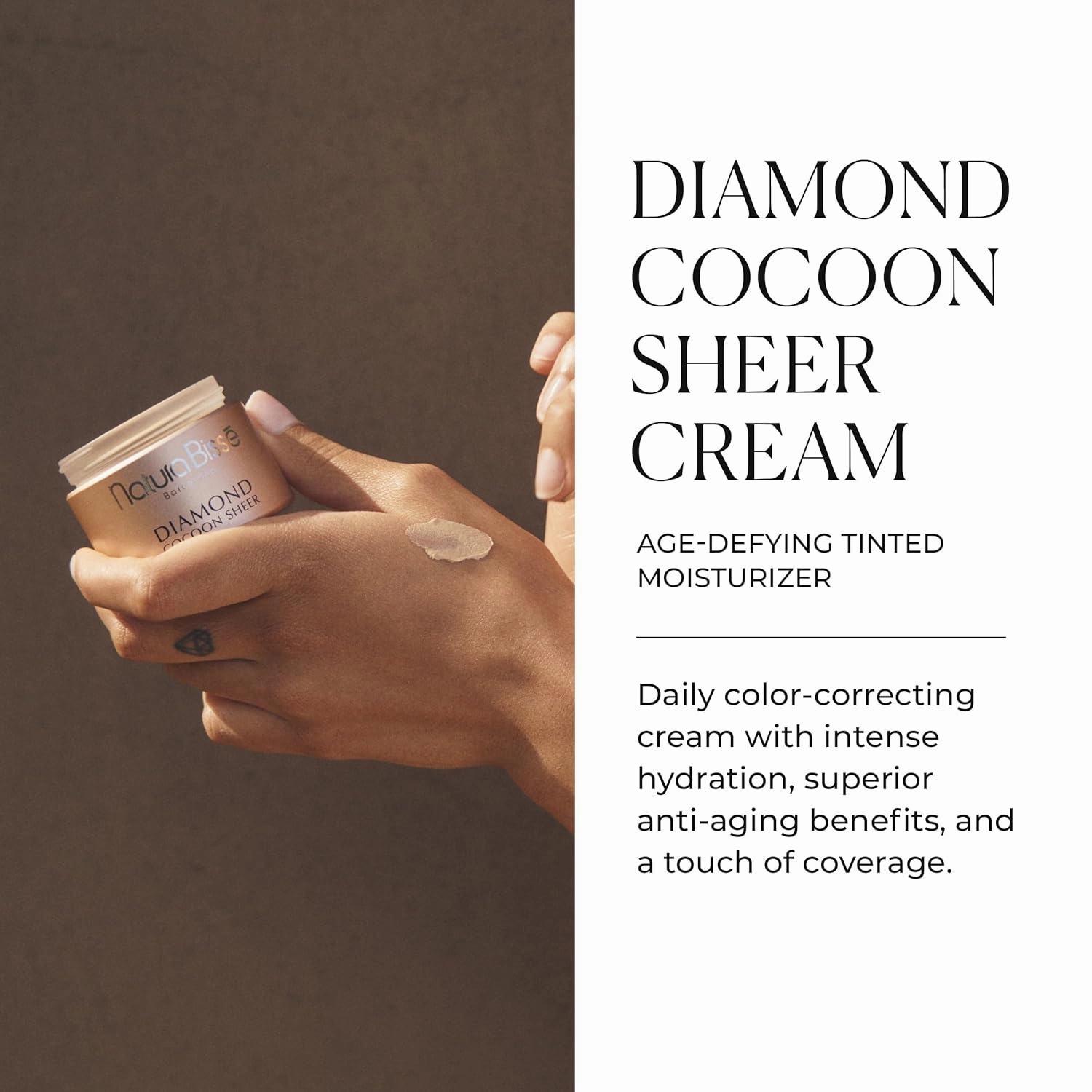 Natura Bissé Diamond Cocoon Sheer Cream | Anti-Aging Tinted Moisturizer | Rejuvenates, Hydrates & Corrects