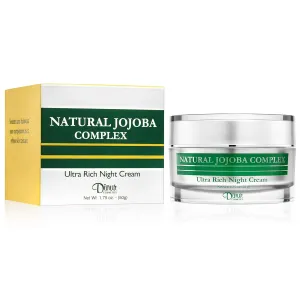 Natural Jojoba Complex Ultra Rich Night Cream Ultra Hydrating Moisturizer for Flakiness Dryness 1.75 oz/50 g
