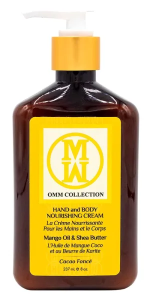 Natural Shea Mango Cacao Hand & Body Lotion - Moisturizer & Lightweight cream for Dry, Cracked Sensitive Skin - Non Greasy Super Hydration Promotes Skin Rejuventation