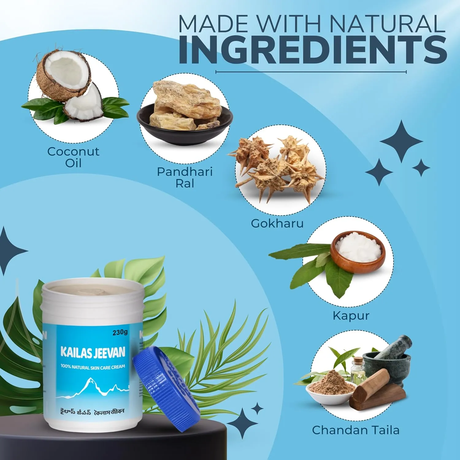 Natural Skincare Cream - Face Moisturizer for Sensitive Skin, Anti-Aging Moisturizer for Face, Extra Strength for Viral Rash and Bug Bites, Anti Itch Cream Extra Strength - 230g 1 Pack