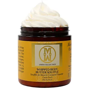 Natural Whipped Body Butter Soufflé For Dry & damaged Skin - Whipped Shea Butter with Vitamin E & A, coconut oil, Mango Butter & Cacao Butter - Hydrating & Moisturizing Shea - Vegan