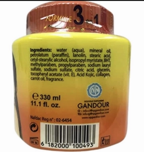 Natural Glow Carrot Cream – 300 ml Large Size – Daily Hydration with Carrot Extract and Vitamin E – Face and Body Care Moisturizer