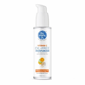 Natural Vitamin C Oil-Free Moisturizer for Face| With Hyaluronic Acid, Niacinamide and Aloe Vera|Regulates Oil Production, Minimizes Acne & Controls Shine |For Women and Men 40g