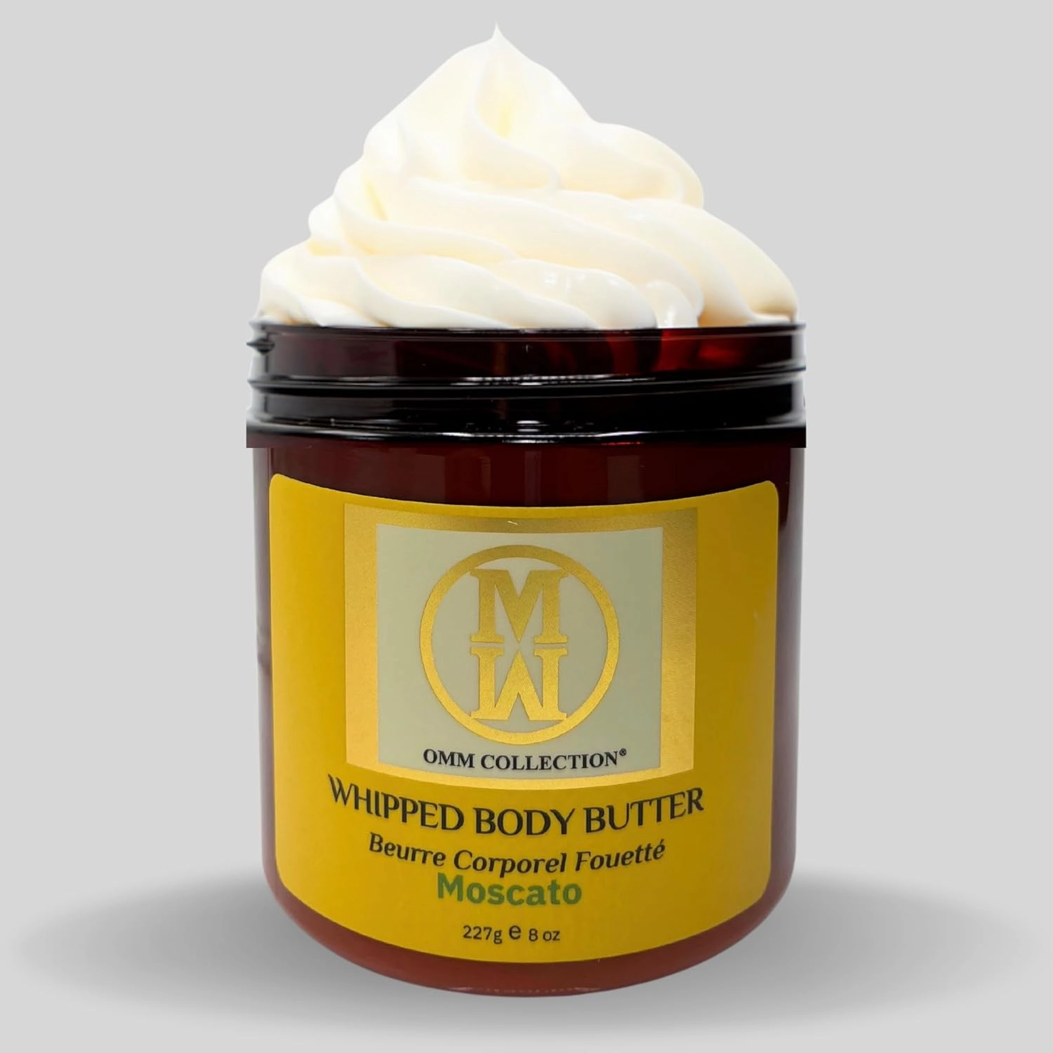 Natural Whipped Body Butter Soufflé For Dry & Sensitive Skin - Whipped Shea Butter Infused By Vitamin E & A, Mango Butter & Cacao Butter - (Moscato)