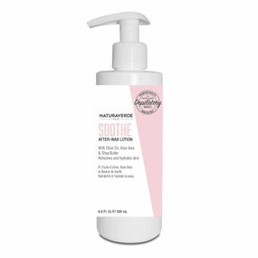 NaturaverdePro Soothe After Wax Lotion, Shea Butter, Olive Oil and Aloe Vera Lotion Post Wax Care, Hydrating Moisturizer for Irritated Skin Care - 6.8 oz