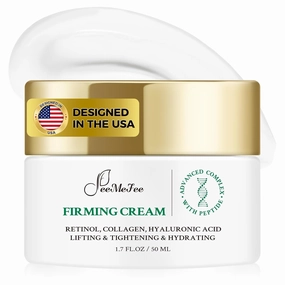 Neck Firming Cream, Anti Aging Face Moisturizer with 1% Retinol, Collagen, Peptide & Hyaluronic Acid, Neck Creams for Tightening and Firming for Women & Men, Deep Hydration, Day & Night, 1.7 Fl Oz