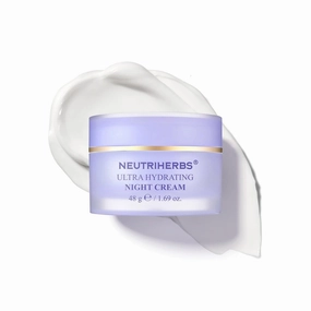 Neutriherbs Ultra Hydrating Night Cream, Face Moisturizer with Jojoba Oil, Ceramide, Squalane, Overnight Face Cream for Dry,Dehydrated Skin,Deep Nourish Hydrated Skin - 1.69oz