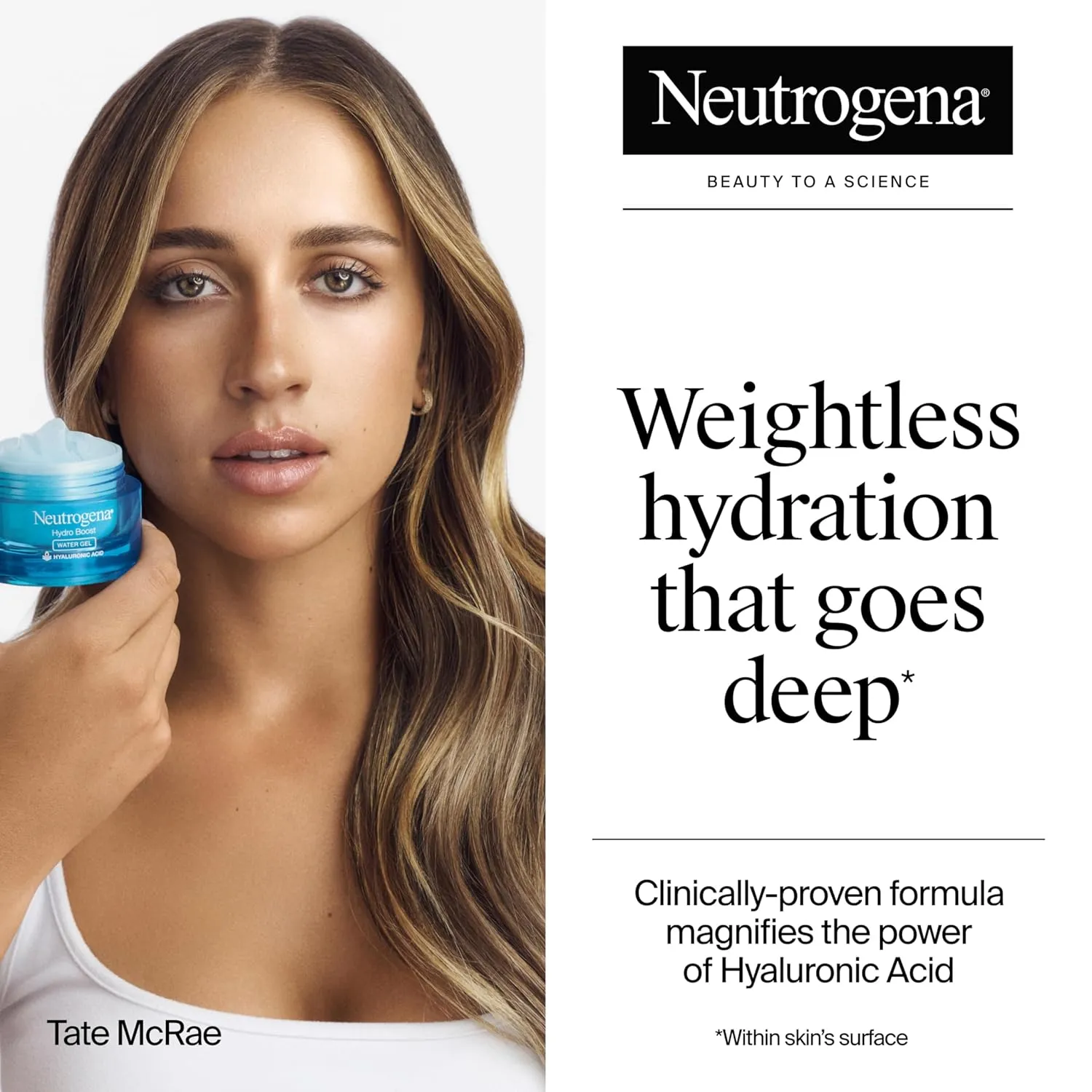Neutrogena Hydro Boost Water Gel Face Moisturizer Refill Pod, Refill Pack of Hyaluronic Acid Moisturizer for a Refreshing Burst of Hydration & Dewy Skin, Signature Fragrance, 1.7 oz