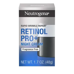 Neutrogena Retinol Pro  Anti-Wrinkle Night Moisturizer, Rapid Wrinkle Repair, Anti-Aging Face & Neck Cream, Formulated without fragrance, parabens, dyes, & phthalates, Retinol, 1.7 oz