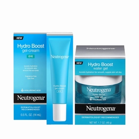 Neutrogena Hydro Boost Water Gel Facial Moisturizer with Hyaluronic Acid, 1.7 oz & Hydro Boost Hydrating Gel Eye Cream with Hyaluronic Acid, 0.5 oz