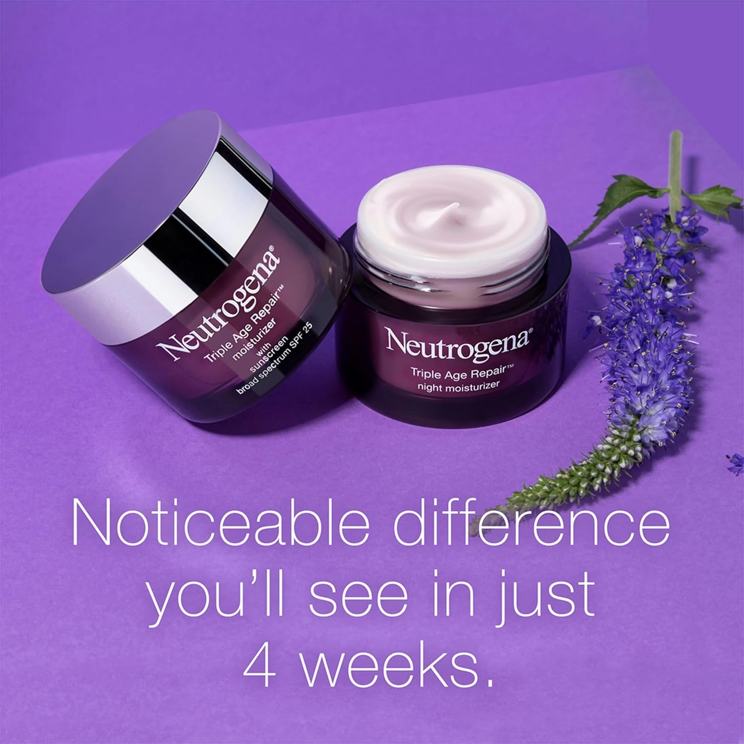 Neutrogena Triple Age Repair Anti-Aging Daily Facial Moisturizer with SPF 25 Sunscreen & Vitamin C, Firming Anti-Wrinkle Face & Neck Cream for Dark Spots, Glycerin & Shea Butter, 1.7 oz