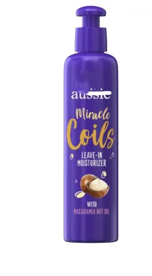 New Miracle Coils Leave-in Moisturizer with Macadamia Nut Oil, Sulfate Free, Coily Hair 8.5 fl oz (1 Pack, Packaging May Vary)
