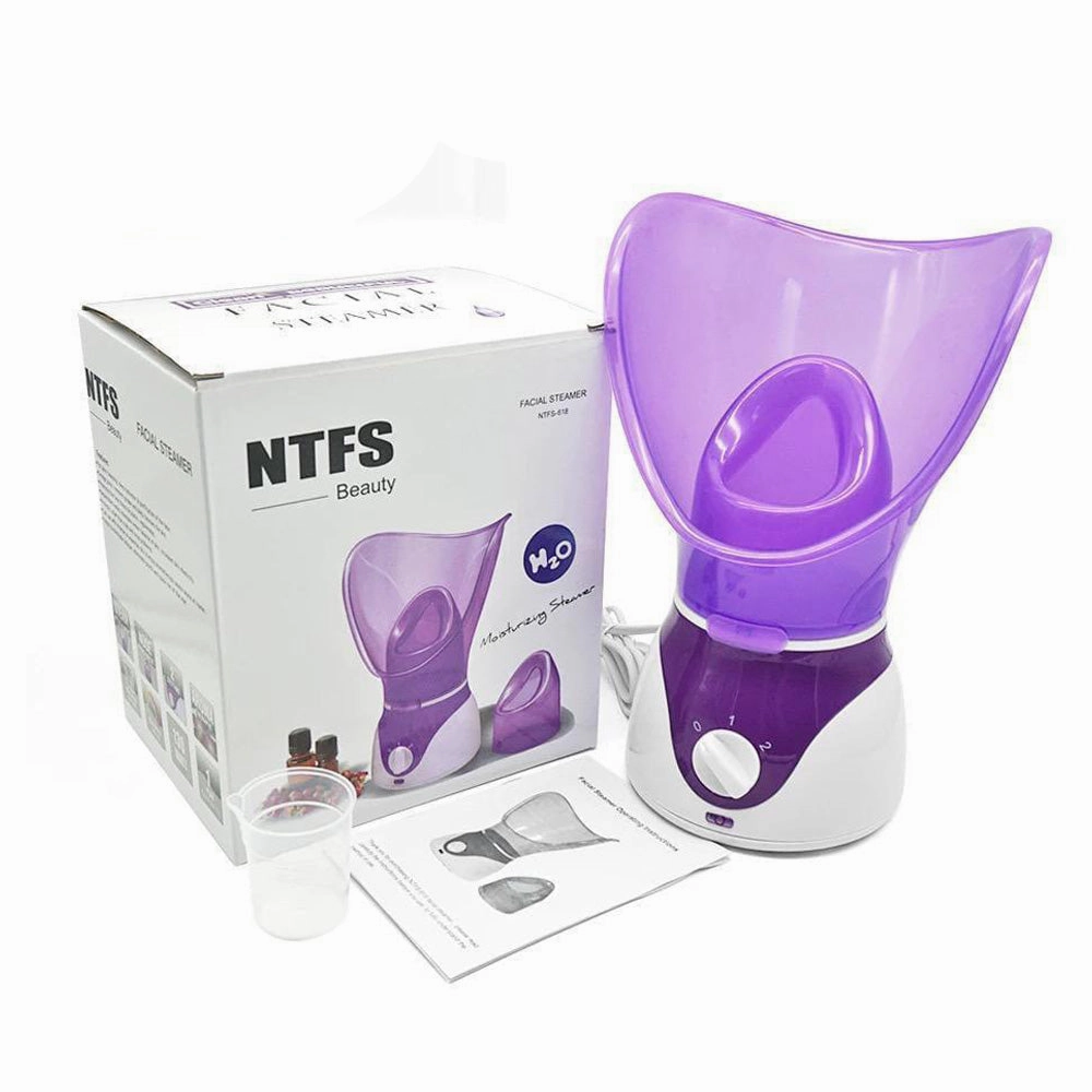 New NTFS Beauty Facial Steamer NTFS-618 Deep Cleanse Spa Moisturizing Steamer, box is distressed
