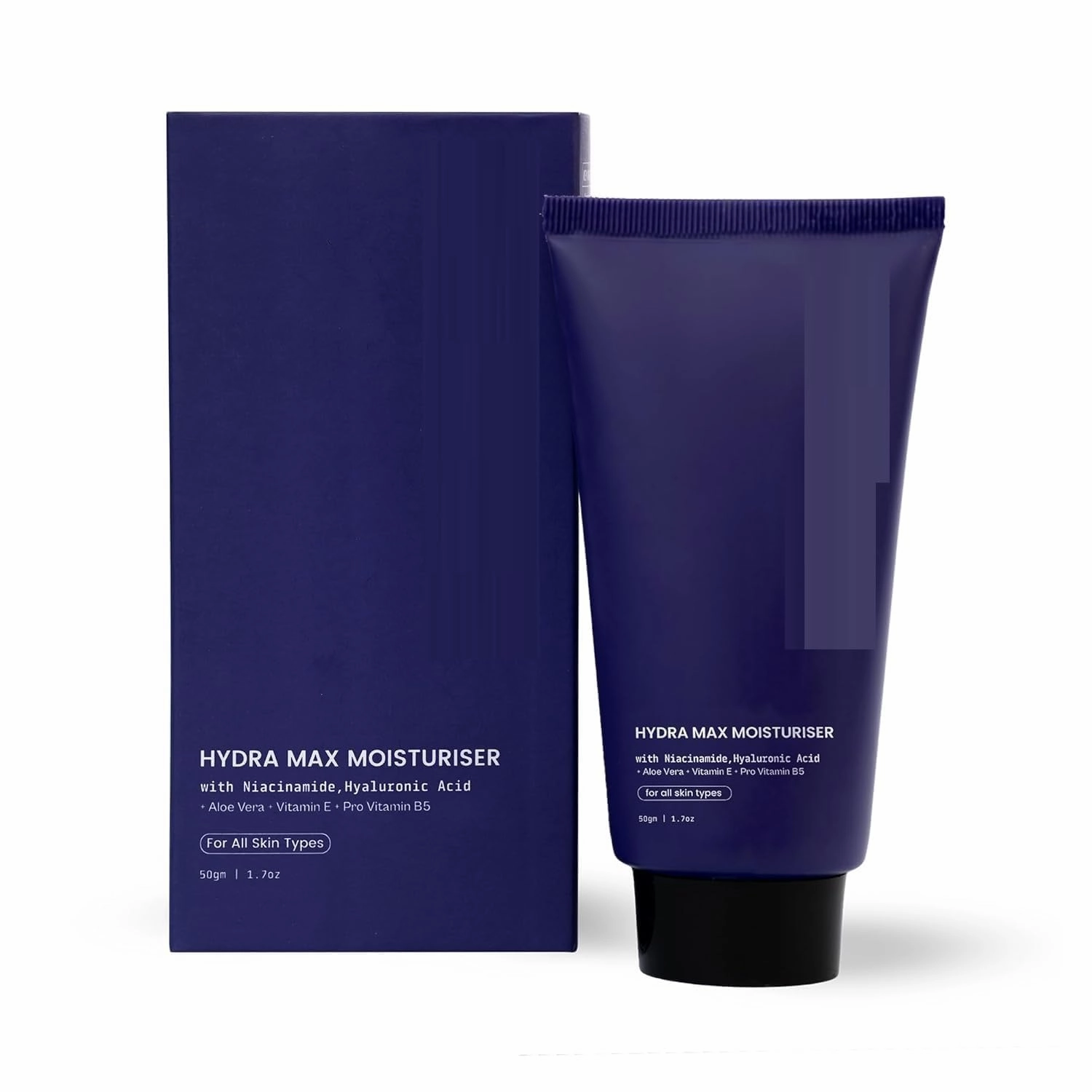 Niacinamide & Hyaluronic Acid Gel Moisturizer for Face | with Aloe Vera, Vitamin E & Pro Vitamin B5 | 48 Hours of Hydration & Oil Free | For Dry Skin, Oily Skin & Sensitive Skin | 50gm