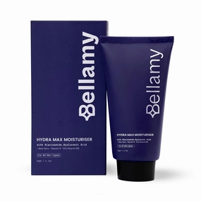 Niacinamide & Hyaluronic Acid Gel Moisturizer for Face | with Aloe Vera, Vitamin E & Pro Vitamin B5 | 48 Hours of Hydration & Oil Free | For Dry Skin, Oily Skin & Sensitive Skin | 50gm