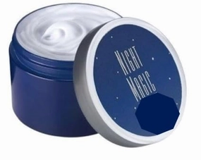 Night Magic Moisturizing Face Cream, Deep Blue Jar, Rich Whipped Texture