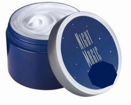 Night Magic Moisturizing Face Cream, Deep Blue Jar, Rich Whipped Texture
