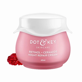 Night Reset Retinol   Ceramide Night Cream | Anti Aging Cream For Women & Men | Reduces Fine Lines & Wrinkles | Oil Free & Non Sticky Moisturizer | For Glowing Youthful Skin | All Skin Types | 60ml