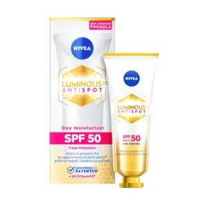 NIVEA Luminus 630 Anti-Spot Day Moisturizer SPF 50 (Reduce And Lighten Deep Dark Spots At The Root In Just 2 Weeks, And Prevent Their Re Appearance) 40ml
