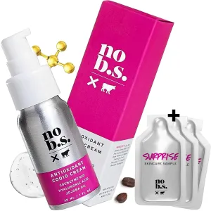 No Bad Stuff - Antioxidant COQ10 Cream, Daily Face Moisturizer with Coenzyme Q10, Hyaluronic Acid & Jojoba Oil, Protect, Firm & Smooth Skin, Gluten Free, Vegan, Travel Size, 1 FL Oz