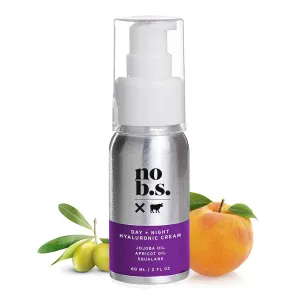 No Bad Stuff - Day & Night Hydrating Cream for Face, Hyaluronic Acid, Jojoba Oil, Apricot Oil & Squalane, Face Cream for All Skin Types, Travel Size, Vegan & Gluten Free, 2 FL Oz
