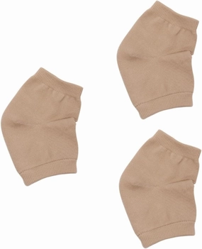 NOLITOY 3pcs Nylon Heel Socks Open Toe Socks Moisturizing Antichapping for Dry Hard Cracked Skin Gel Heel for Spa Use