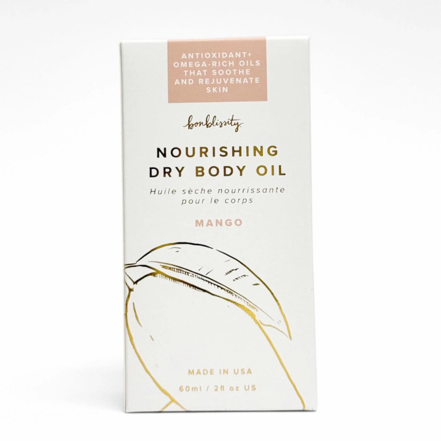Nourishing Body Oils for Women, 2oz Travel Size - Mango Scented Body Oil, Non-Greasy Non-Comedogenic, Vitamin E Hydrating Moisturizer for Men and Women with Dry or Sensitive Skin