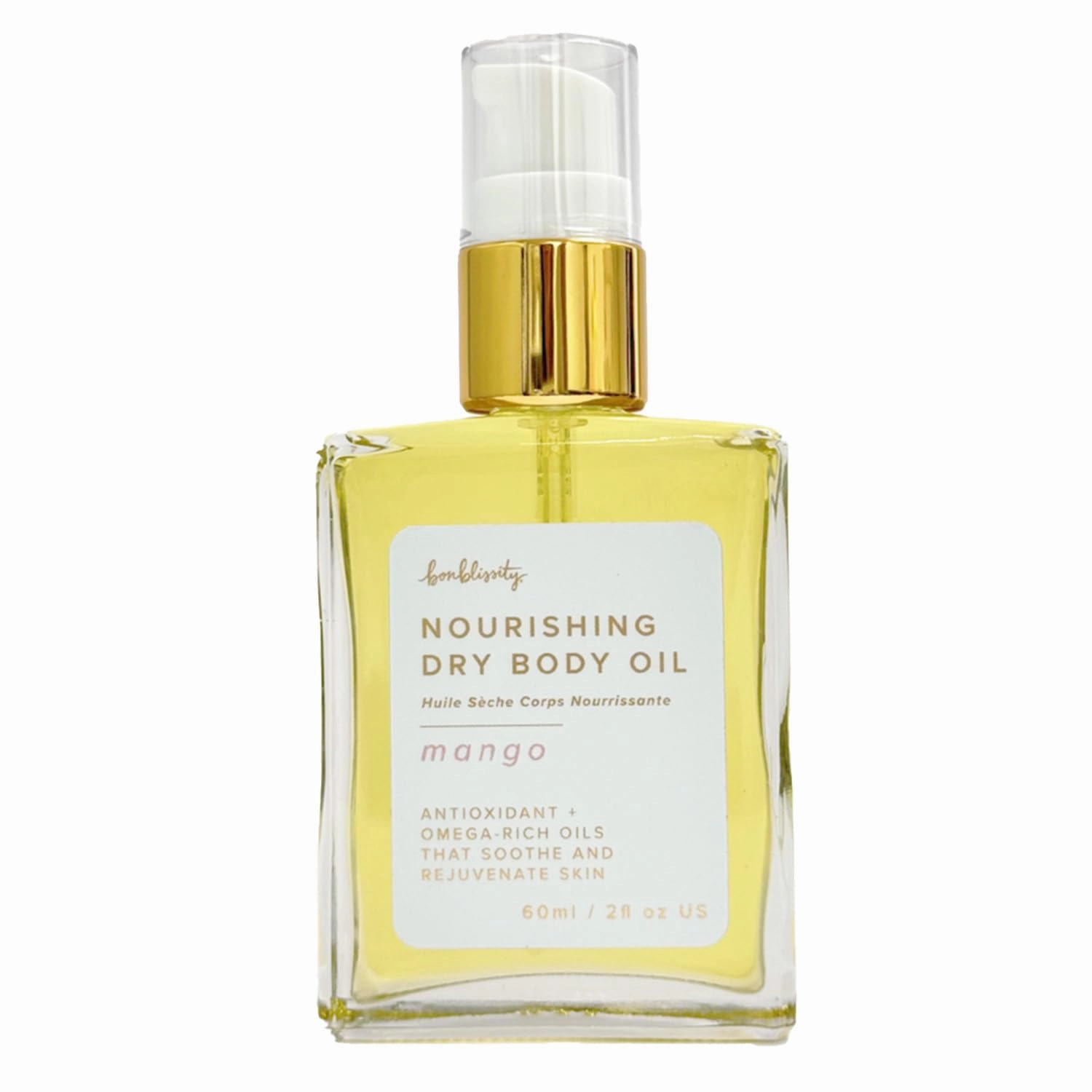 Nourishing Body Oils for Women, 2oz Travel Size - Mango Scented Body Oil, Non-Greasy Non-Comedogenic, Vitamin E Hydrating Moisturizer for Men and Women with Dry or Sensitive Skin