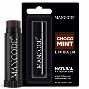 Nourishing Lip Balm - Choco Mint Lip Moisturizer For Dry & Chapped Lips Enriched With Castor Oil, SPF Infused Lip Care Ideal for Men (0.15 Fl Oz)