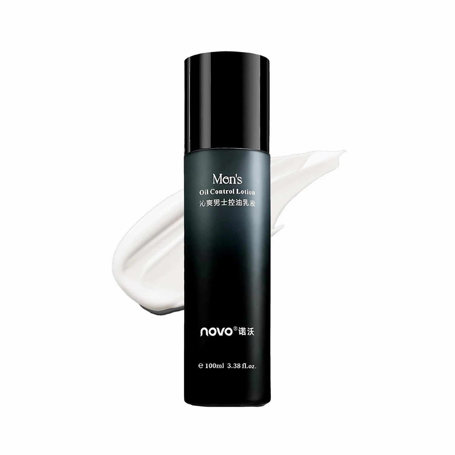 Novo Men's Oil Control & Hydrating Lotion - Lightweight Moisturizer with Niacinamide, Hyaluronic Acid & Herbal Extracts - Locks in Moisture, Smooths Skin, Reduces Dryness for Fresh, Healthy Look