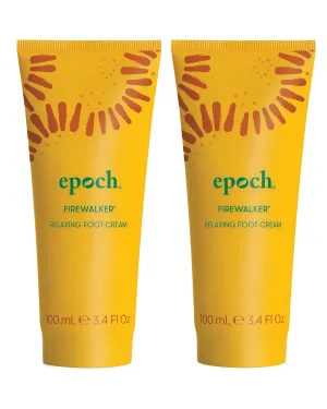Nu Skin Epoch Fire walker Foot Cream | Infused with Hawaiian Ti Leaf & Babassu Oil | Soothes Tired Feet | Relaxing & Moisturizing Making it Travel Essentials | Foot Care | 100 ml | 2 Pack