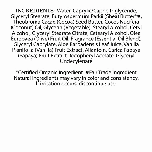 Nubian Heritage Body Lotion Coconut and Papaya For Dry Skin Paraben Free, 13 oz