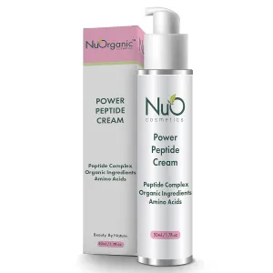 nuorganic Peptide Face Cream: Anti Aging   Wrinkles   Firming   Tone   Elasticity - Patented PhytoCellular Science   18X More Effective Anti Aging   Better Skin in 7 Days - Vegan