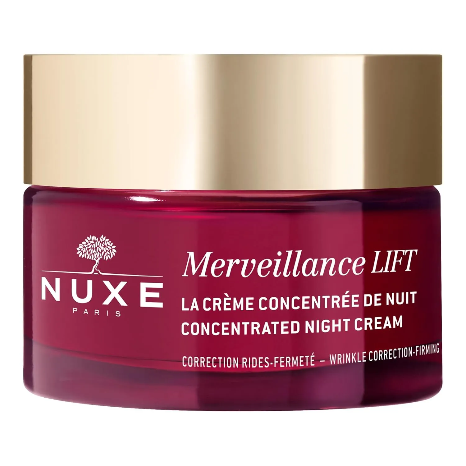 Nuxe Merveillance Lift Night Cream Face Anti-Aging Moisturizer Hydrating Care for Smoothing Fine Lines and Boosting Radiance, 1.7 Fl.Oz.