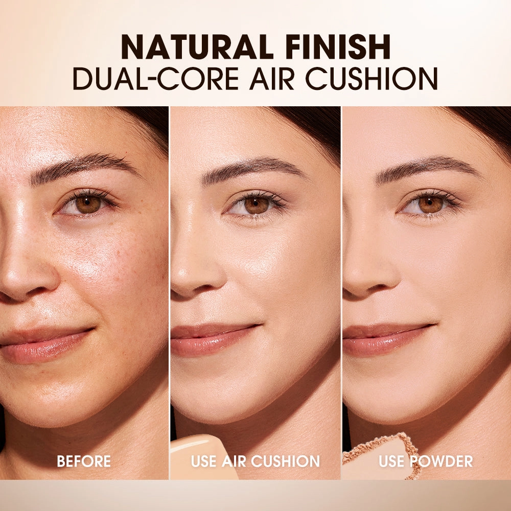 O.TWO.O 2024 New Arrival Full Coverage Cream Foundation 2-in-1 Setting Powder BB Cushion High Quality