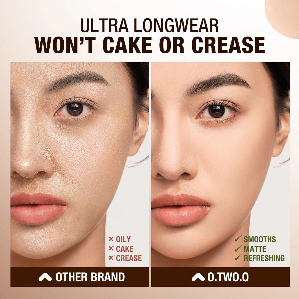 O.TWO.O 2024 New Arrival Full Coverage Cream Foundation 2-in-1 Setting Powder BB Cushion High Quality