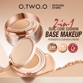 O.TWO.O 2024 New Arrival Full Coverage Cream Foundation 2-in-1 Setting Powder BB Cushion High Quality