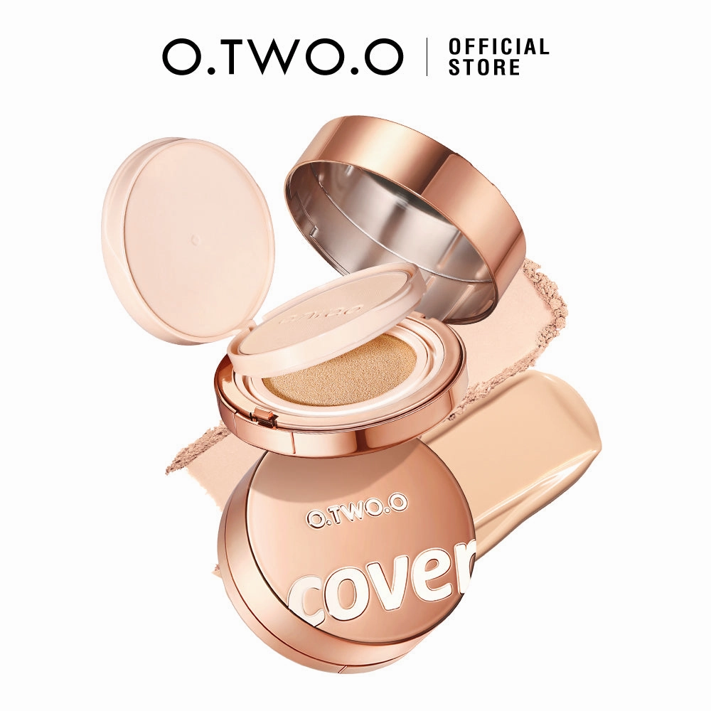 O.TWO.O 2024 New Arrival Full Coverage Cream Foundation 2-in-1 Setting Powder BB Cushion High Quality