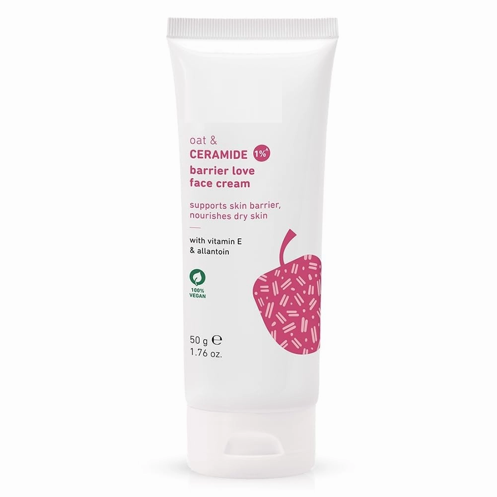 Oat & 1% Ceramide Barrier Love Face Cream | Repairs, Strengthens & Maintains Skin Barrier | Moisturizer with Vitamin E & Allantoin | For Normal, Dry Skin | Women & Men | 50 g